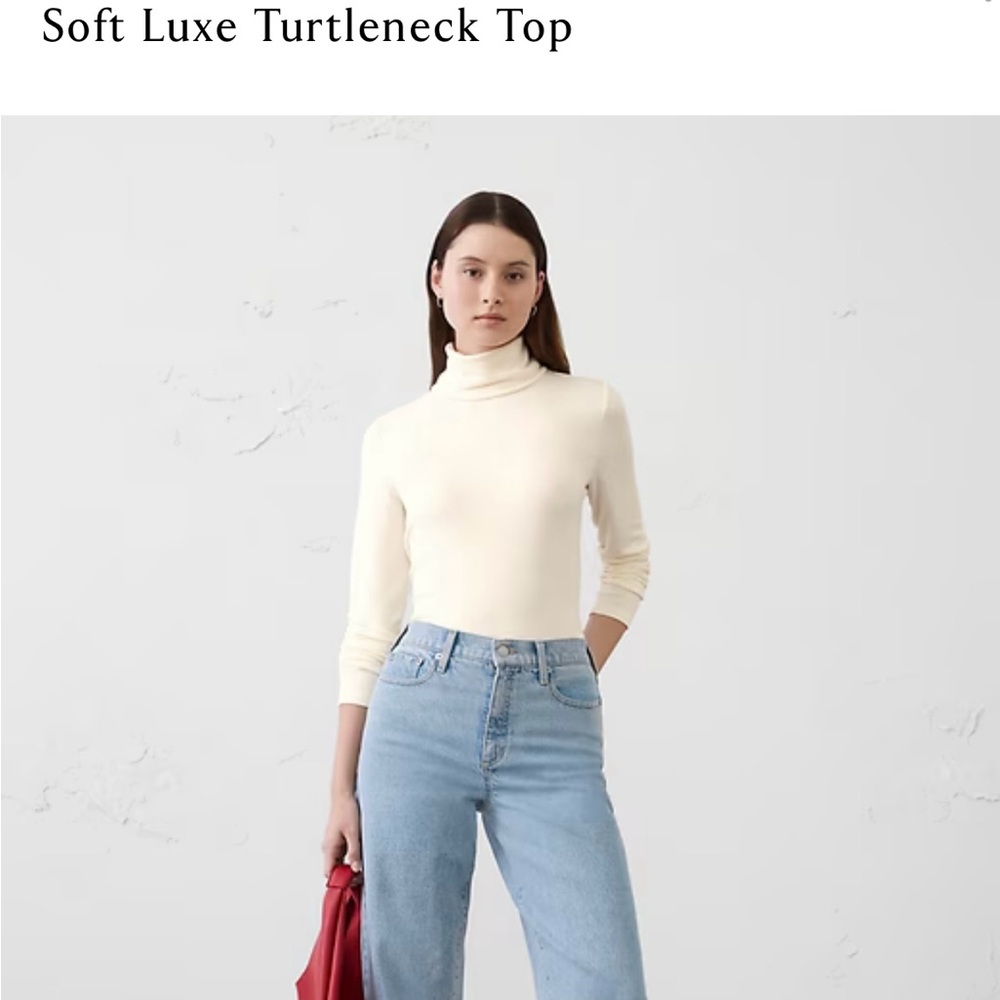 NWT Banana Republic Soft Lux Turtleneck Sweater Top